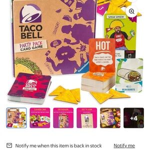 Taco Bell Party Pack Card Game